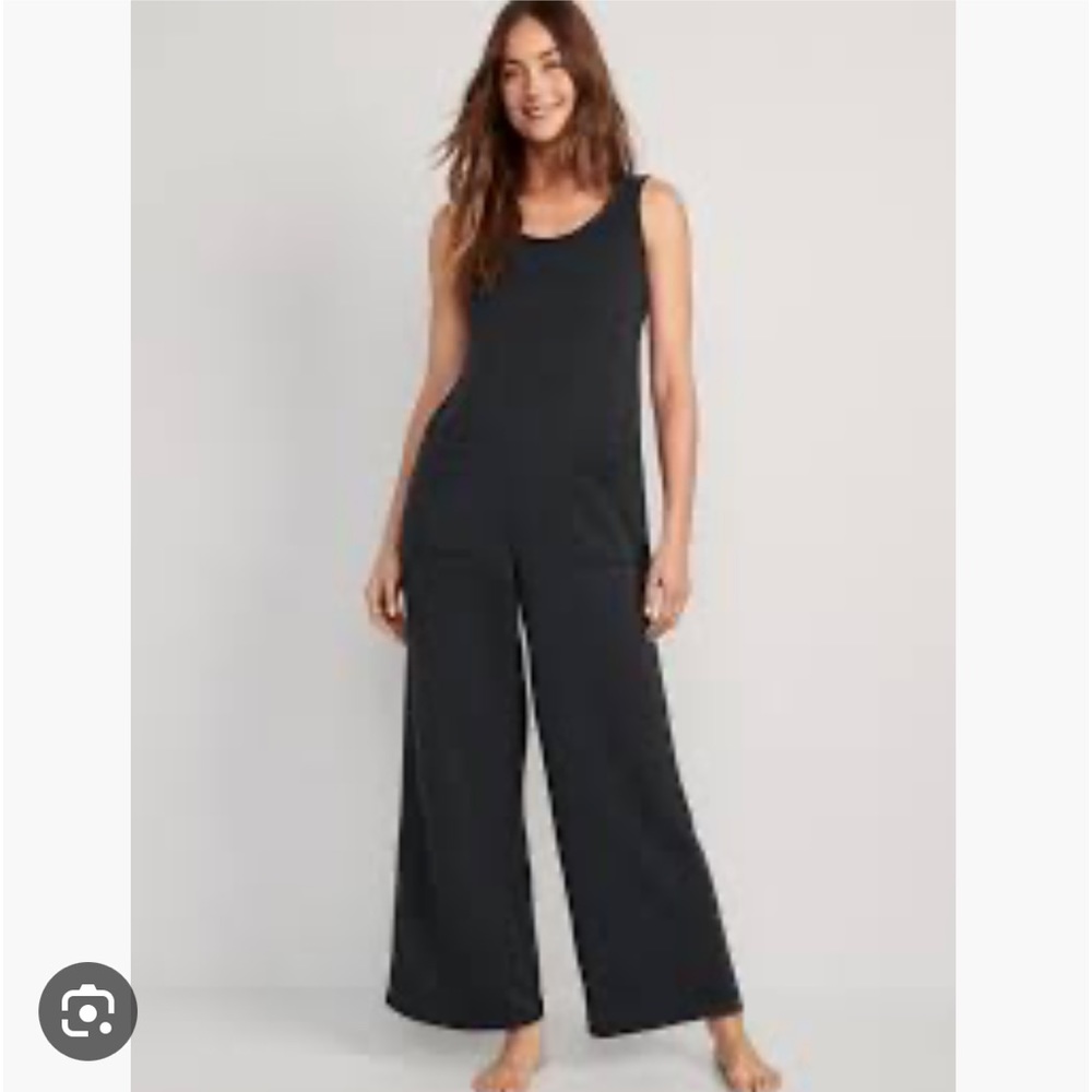 NWT Old Navy Sleeveless Loose Marled Fleece Jumpsuit S
